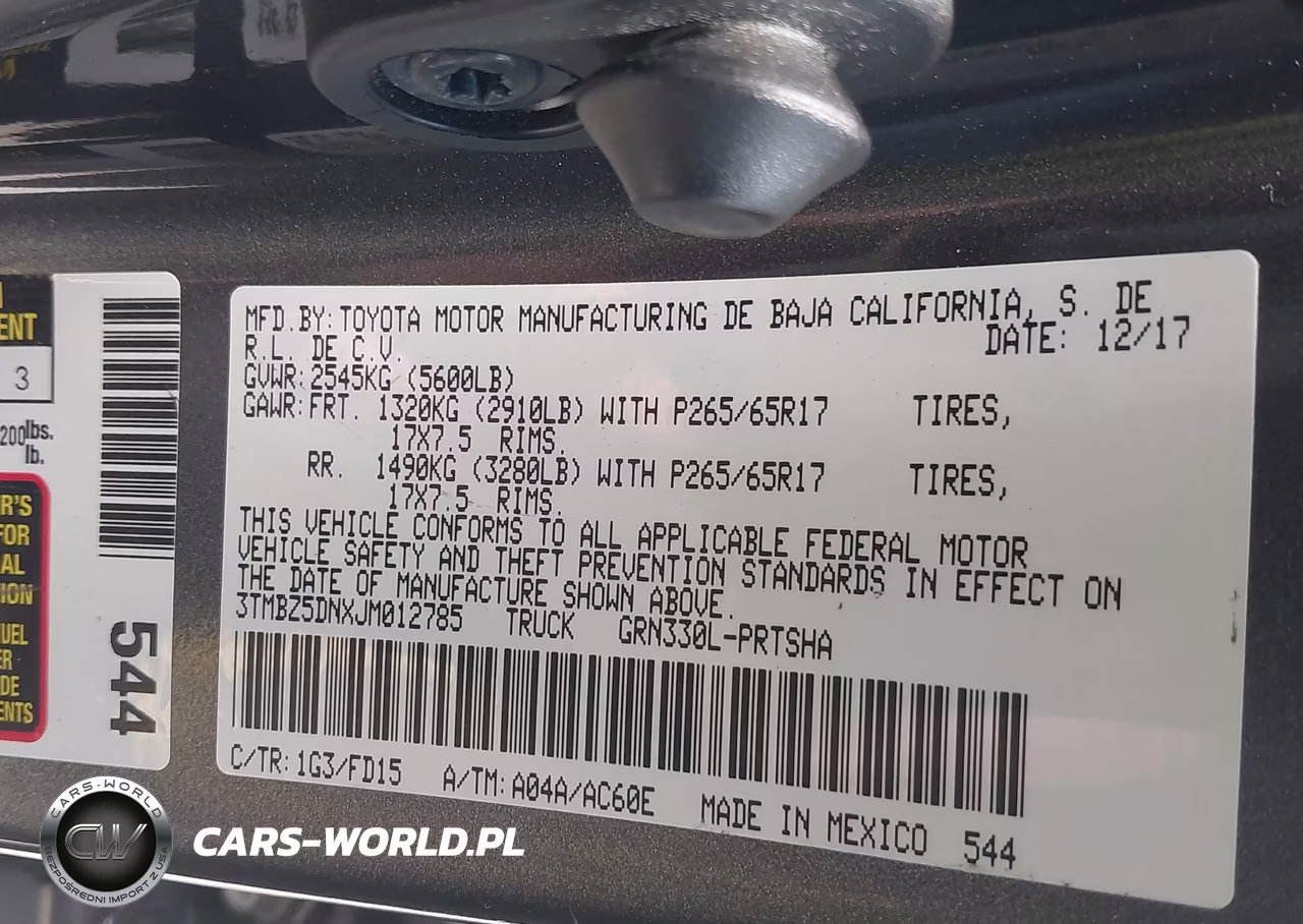 2018 Toyota Tacoma Double Cab VIN:3TMBZ5DNXJM012785 - 9