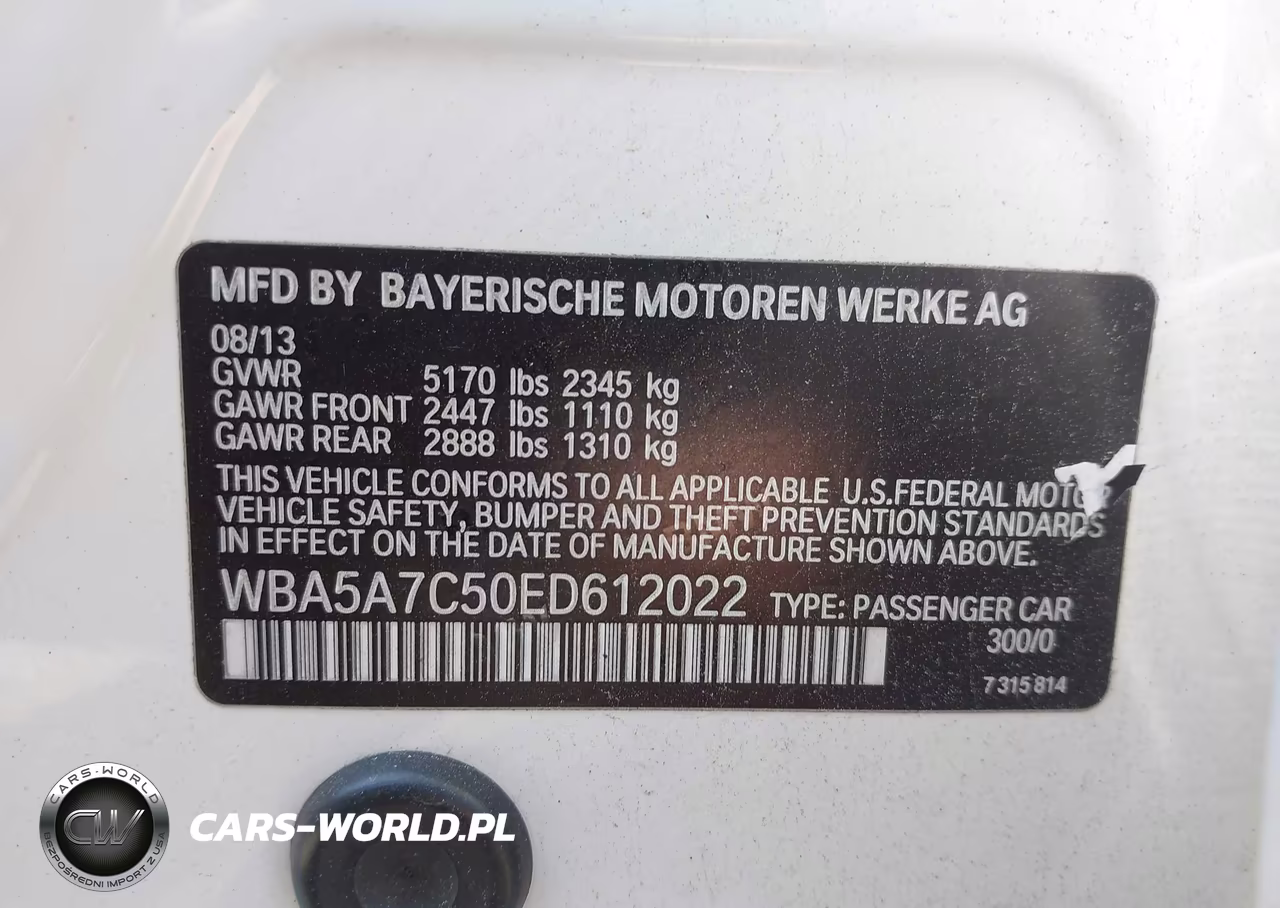 2014 BMW 528I xDrive VIN:WBA5A7C50ED612022 - 9