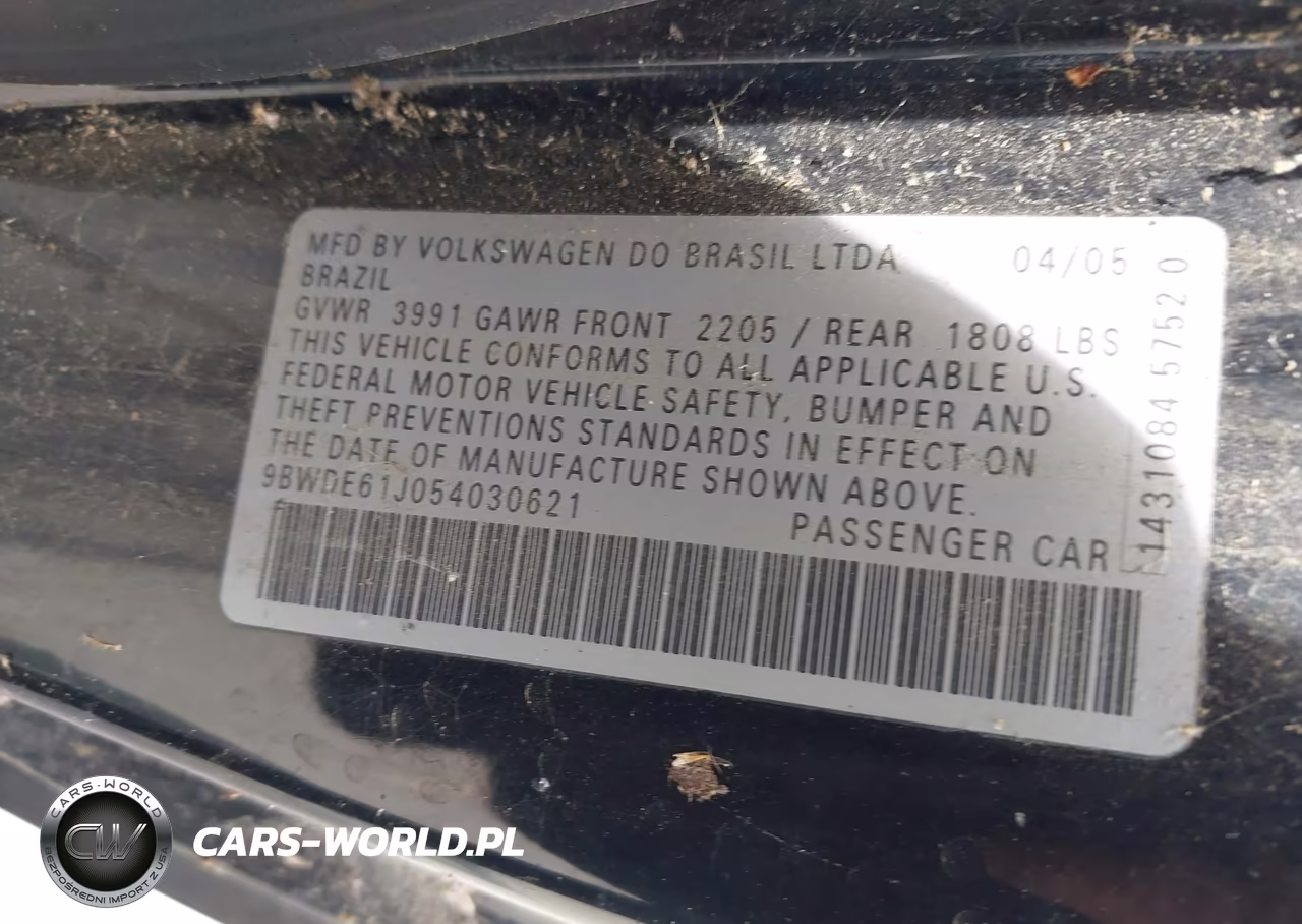 2005 Volkswagen Gti 1.8T VIN:9BWDE61J054030621 - 9