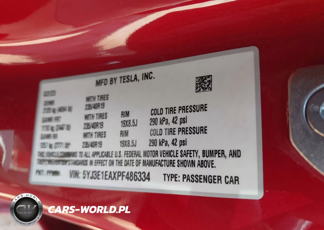 2023 Tesla Model 3 Rear-Wheel Drive VIN:5YJ3E1EAXPF486334 - 9