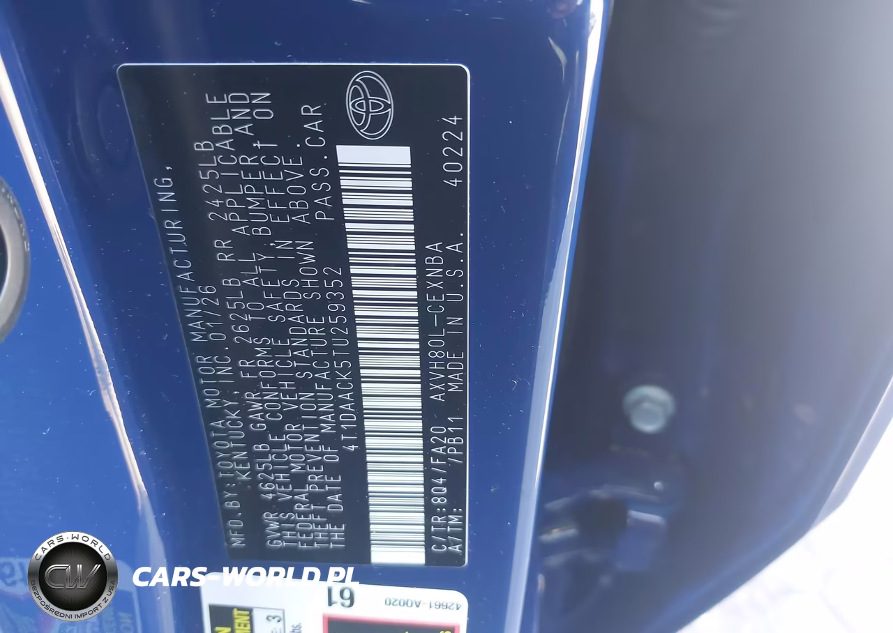 2026 Toyota Camry Le VIN:4T1DAACK5TU259352 - 9