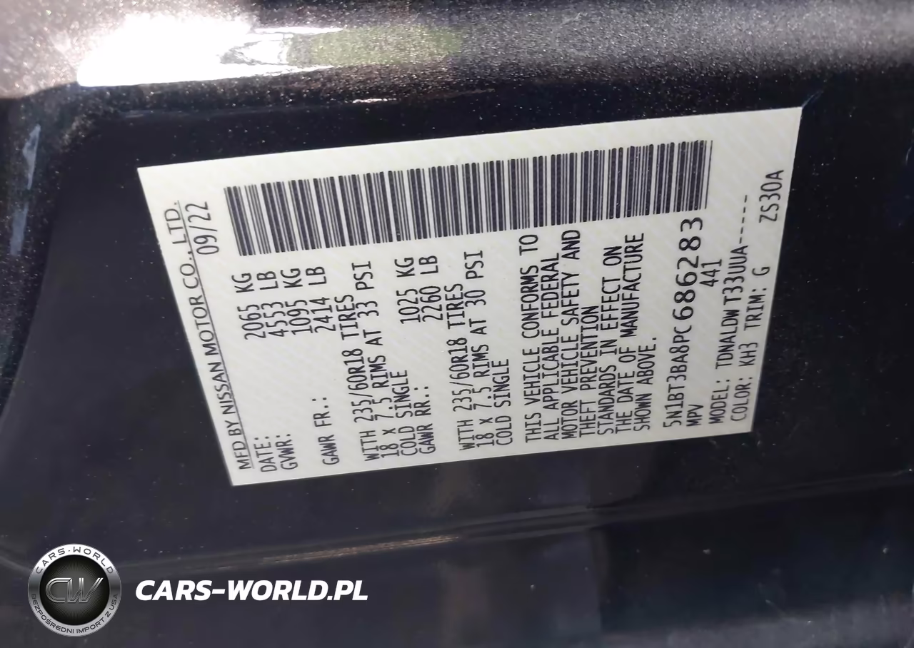 2023 Nissan Rogue Sv Fwd VIN:5N1BT3BA8PC686283 - 9