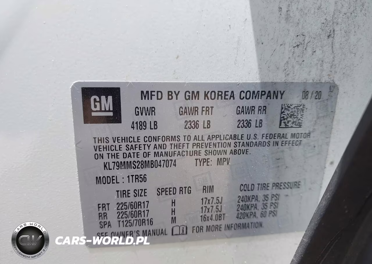 2021 Chevrolet Trailblazer Fwd Ls VIN:KL79MMS28MB047074 - 9