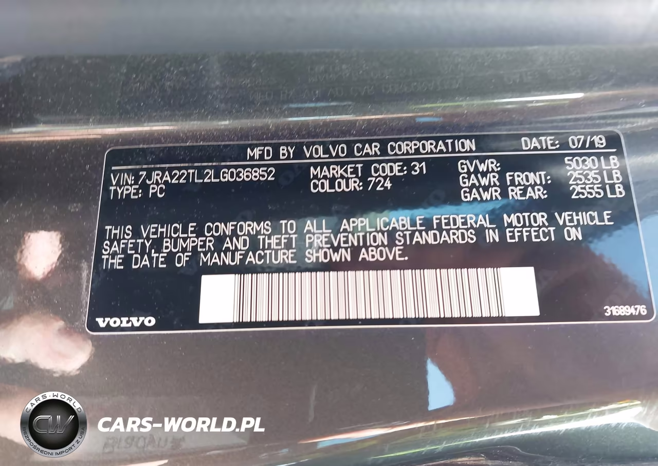 2020 Volvo S60 T6 Inscription VIN:7JRA22TL2LG036852 - 9
