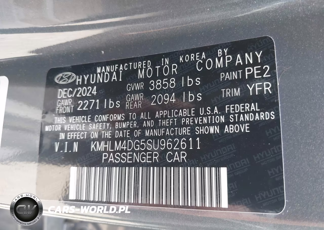 2025 Hyundai Elantra Sel Sport VIN:KMHLM4DG5SU962611 - 9