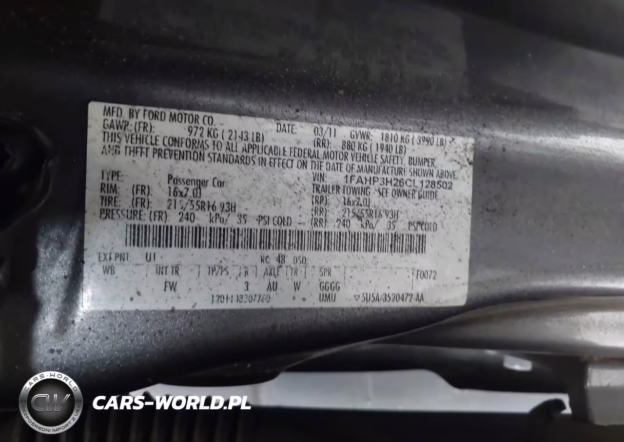 2012 Ford Focus Sel VIN:1FAHP3H26CL128502 - 9