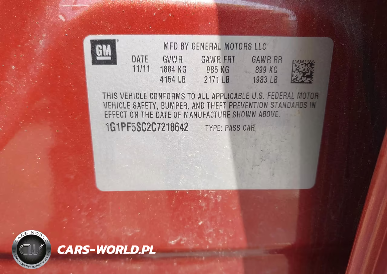 2012 Chevrolet Cruze 1Lt VIN:1G1PF5SC2C7218642 - 9