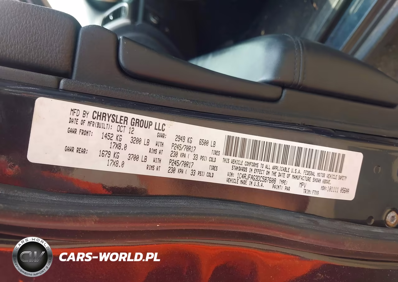 2013 Jeep Grand Cherokee Laredo VIN:1C4RJFAG3DC587608 - 9