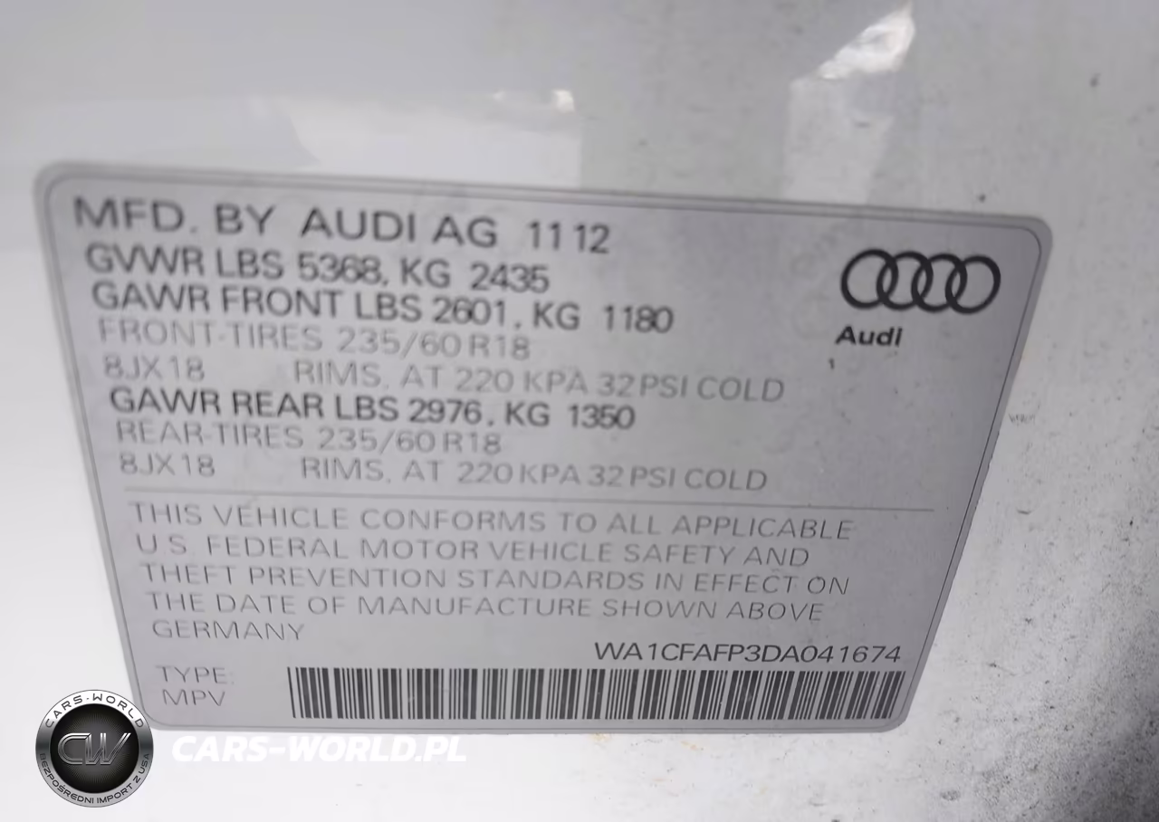2013 Audi Q5 2.0T Premium VIN:WA1CFAFP3DA041674 - 9