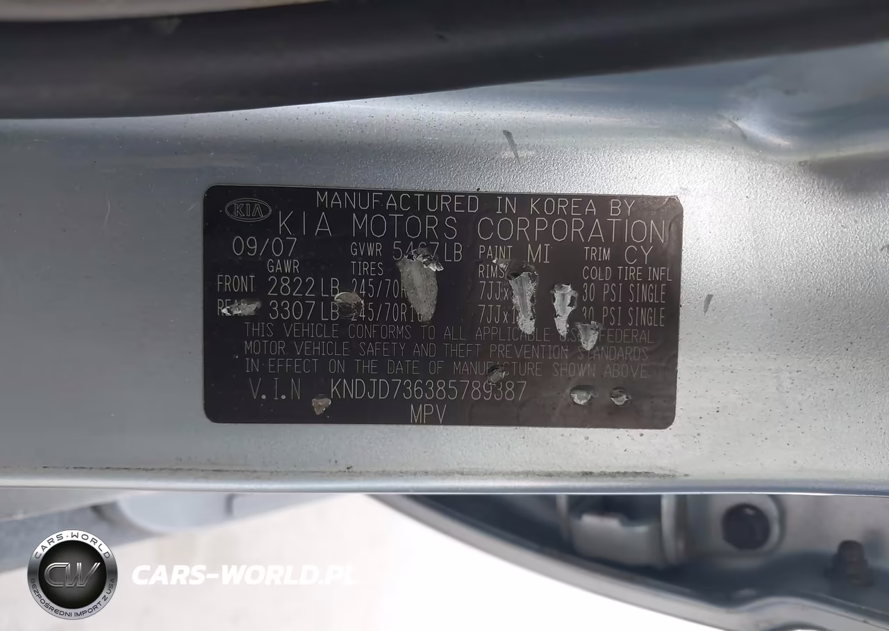 2008 Kia Sorento Ex VIN:KNDJD736385789387 - 9