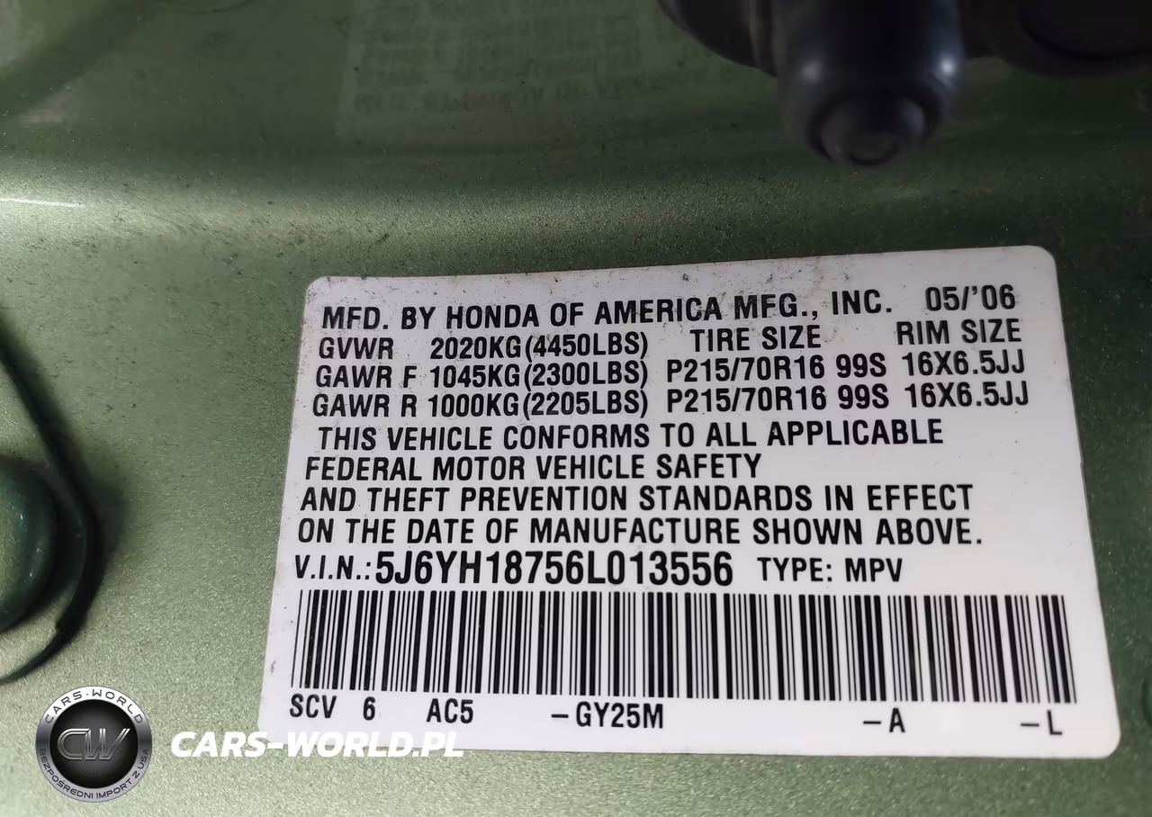 2006 Honda Element Ex-P VIN:5J6YH18756L013556 - 9