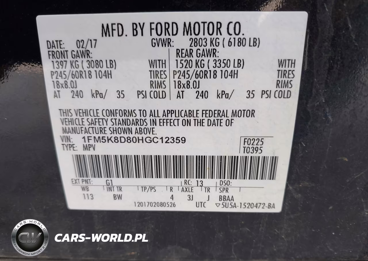 2017 Ford Explorer Xlt VIN:1FM5K8D80HGC12359 - 9