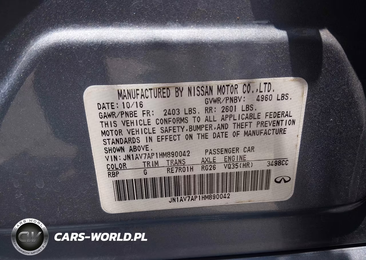 2017 Infiniti Q50 Hybrid VIN:JN1AV7AP1HM890042 - 9