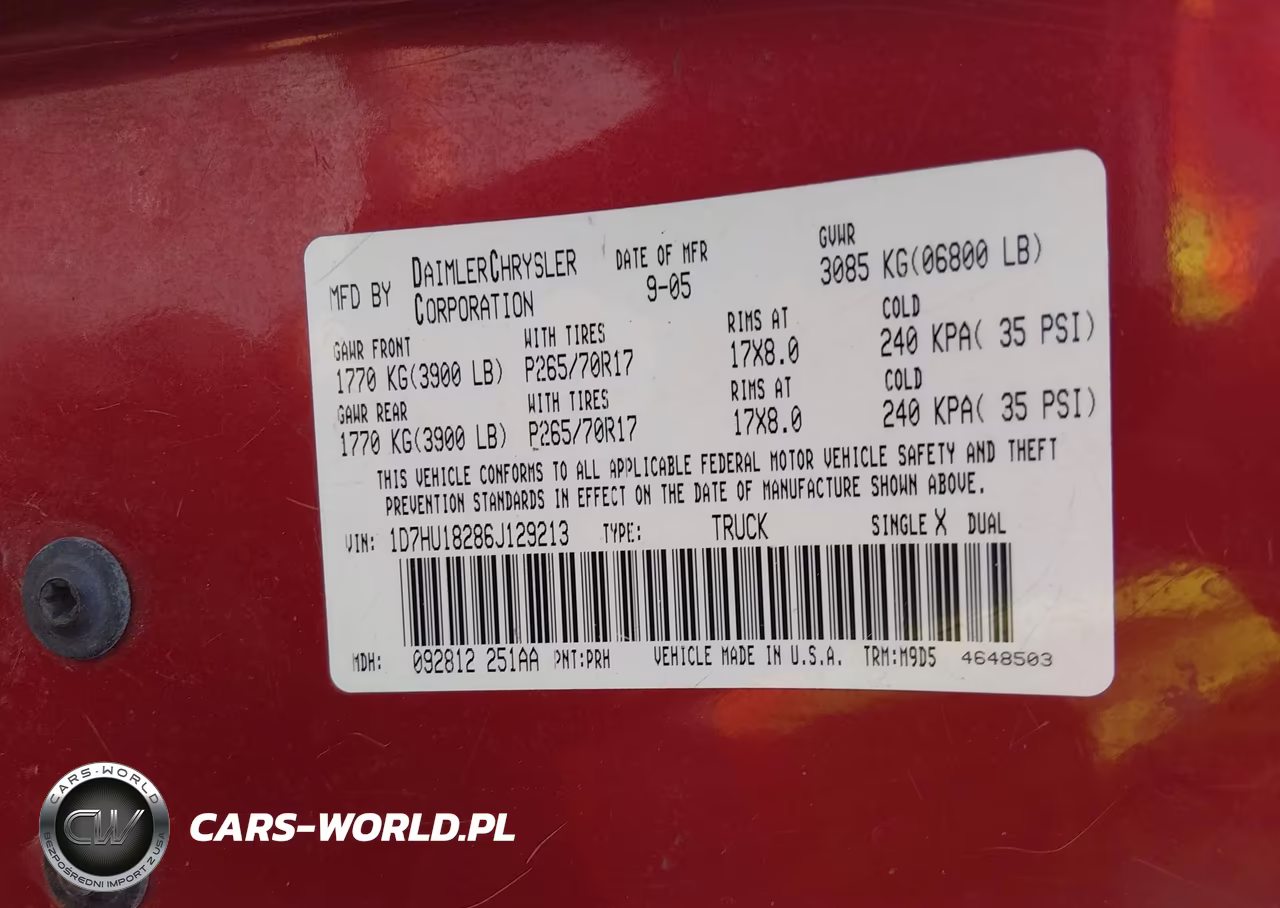 2006 Dodge Ram 1500 Slt VIN:1D7HU18286J129213 - 9