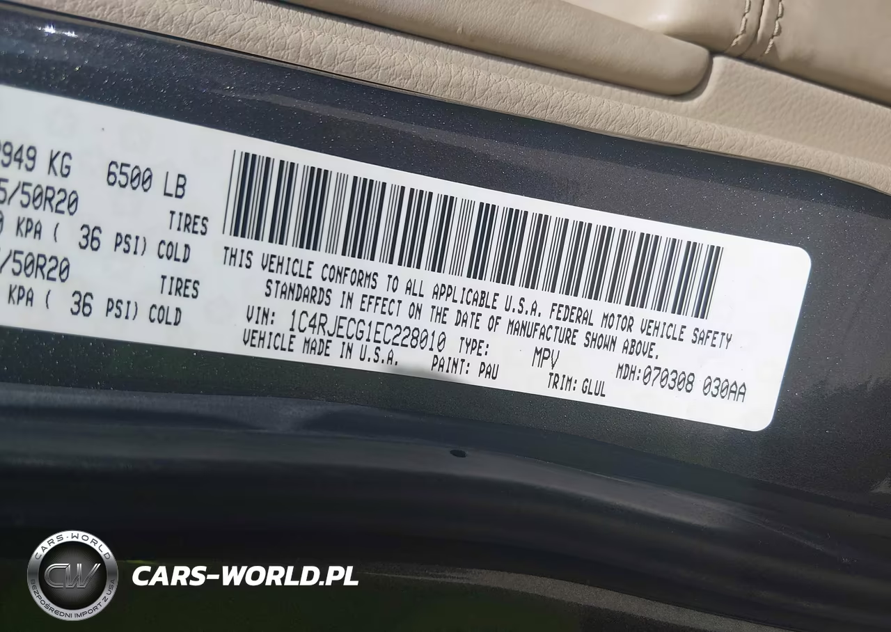 2014 Jeep Grand Cherokee Overland VIN:1C4RJECG1EC228010 - 9