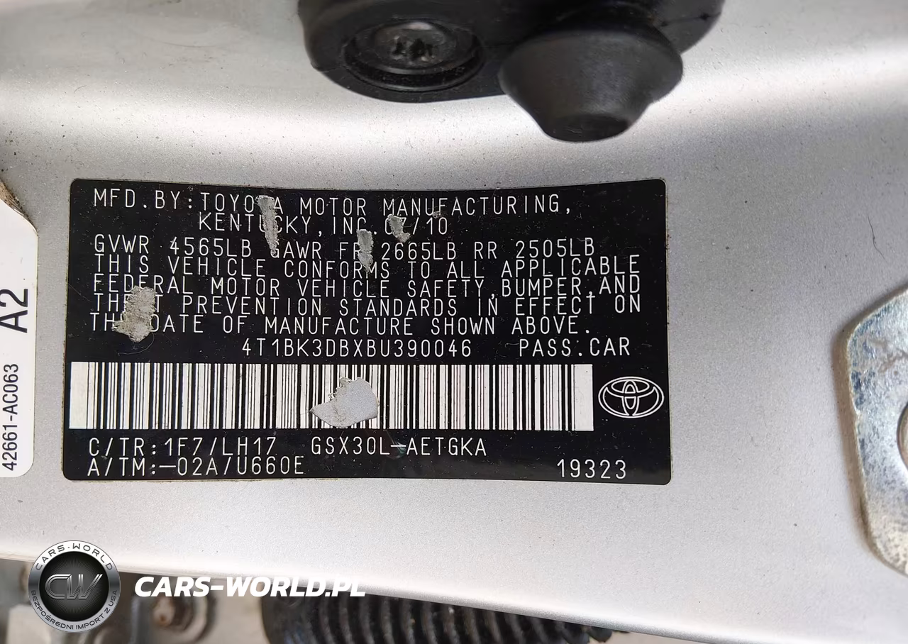 2011 Toyota Avalon VIN:4T1BK3DBXBU390046 - 9