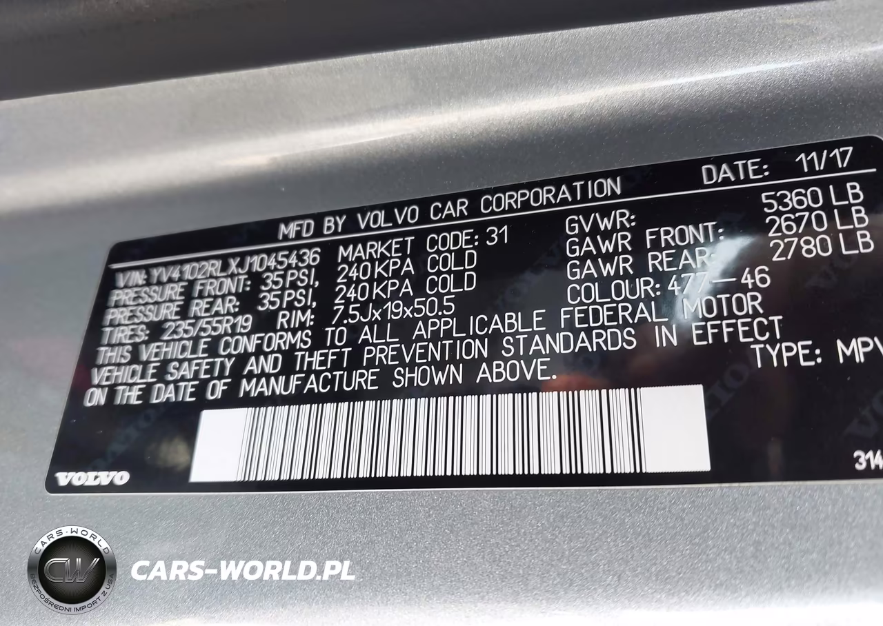 2018 Volvo Xc60 T5 Inscription VIN:YV4102RLXJ1045436 - 9