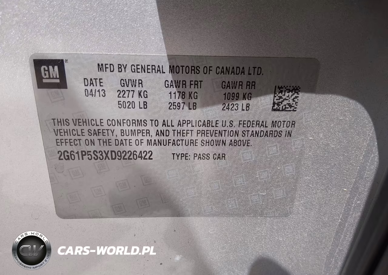 2013 Cadillac Xts Luxury VIN:2G61P5S3XD9226422 - 9