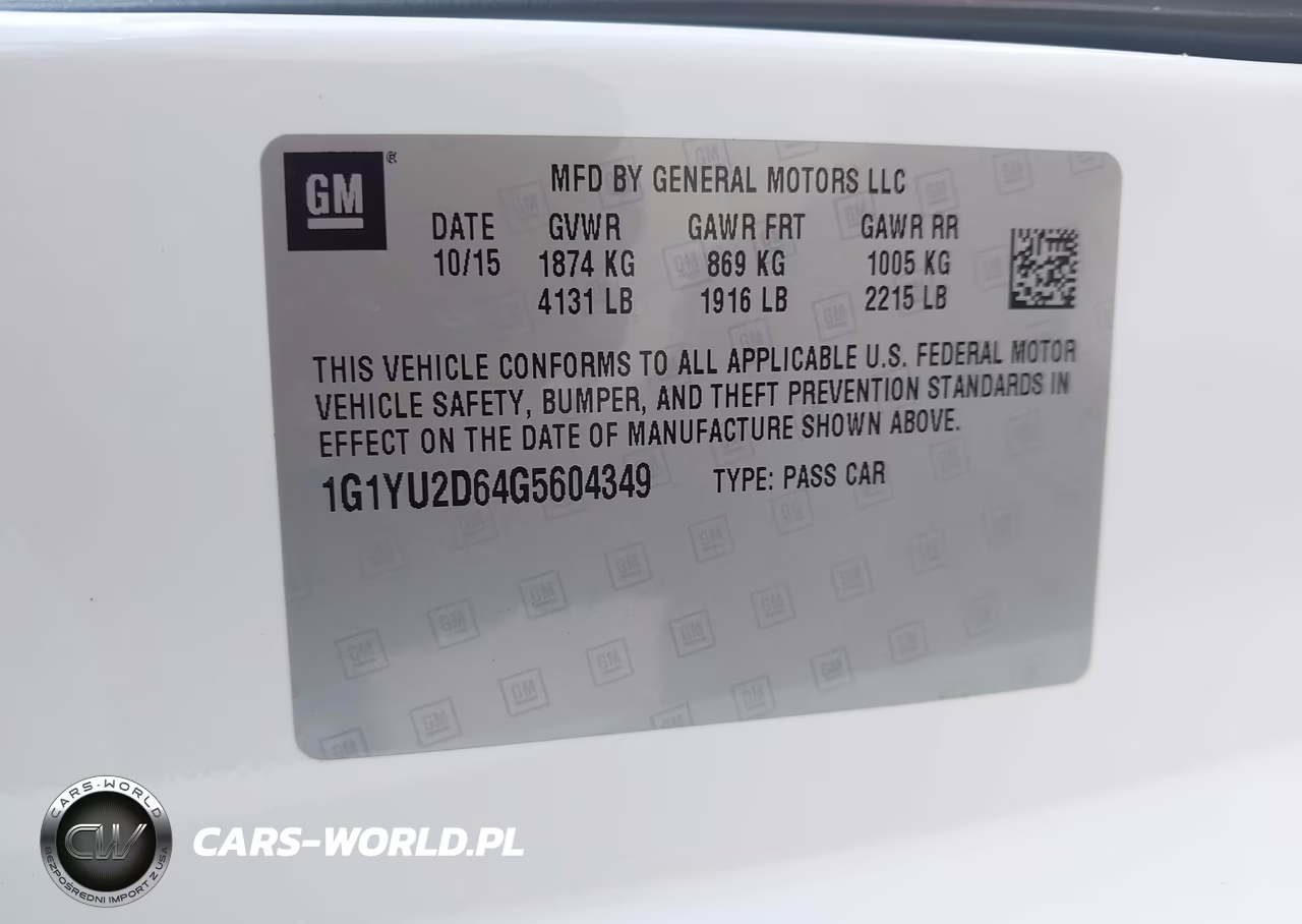 2016 Chevrolet Corvette Z06 VIN:1G1YU2D64G5604349 - 9