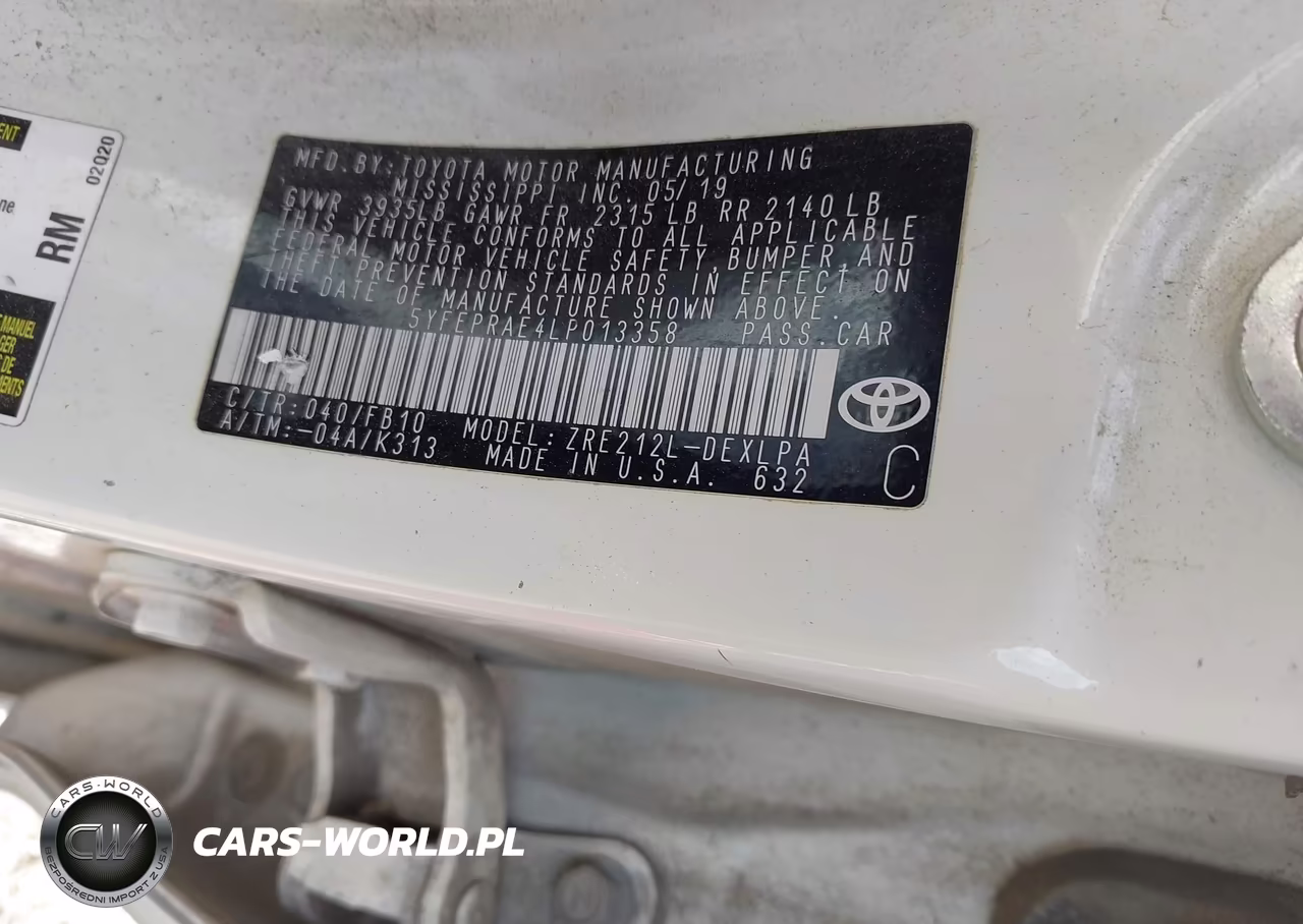 2020 Toyota Corolla Le VIN:5YFEPRAE4LP013358 - 9