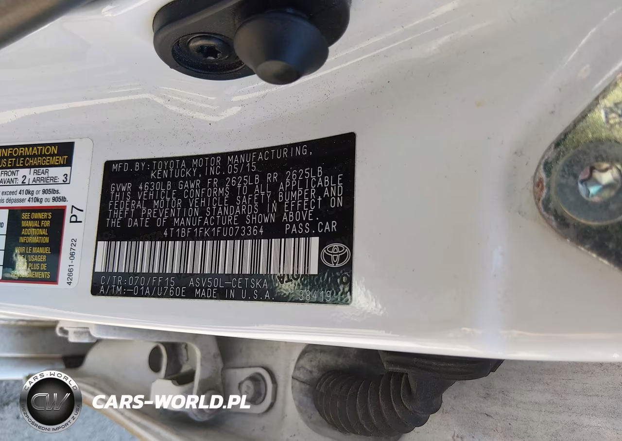 2015 Toyota Camry Se VIN:4T1BF1FK1FU073364 - 9