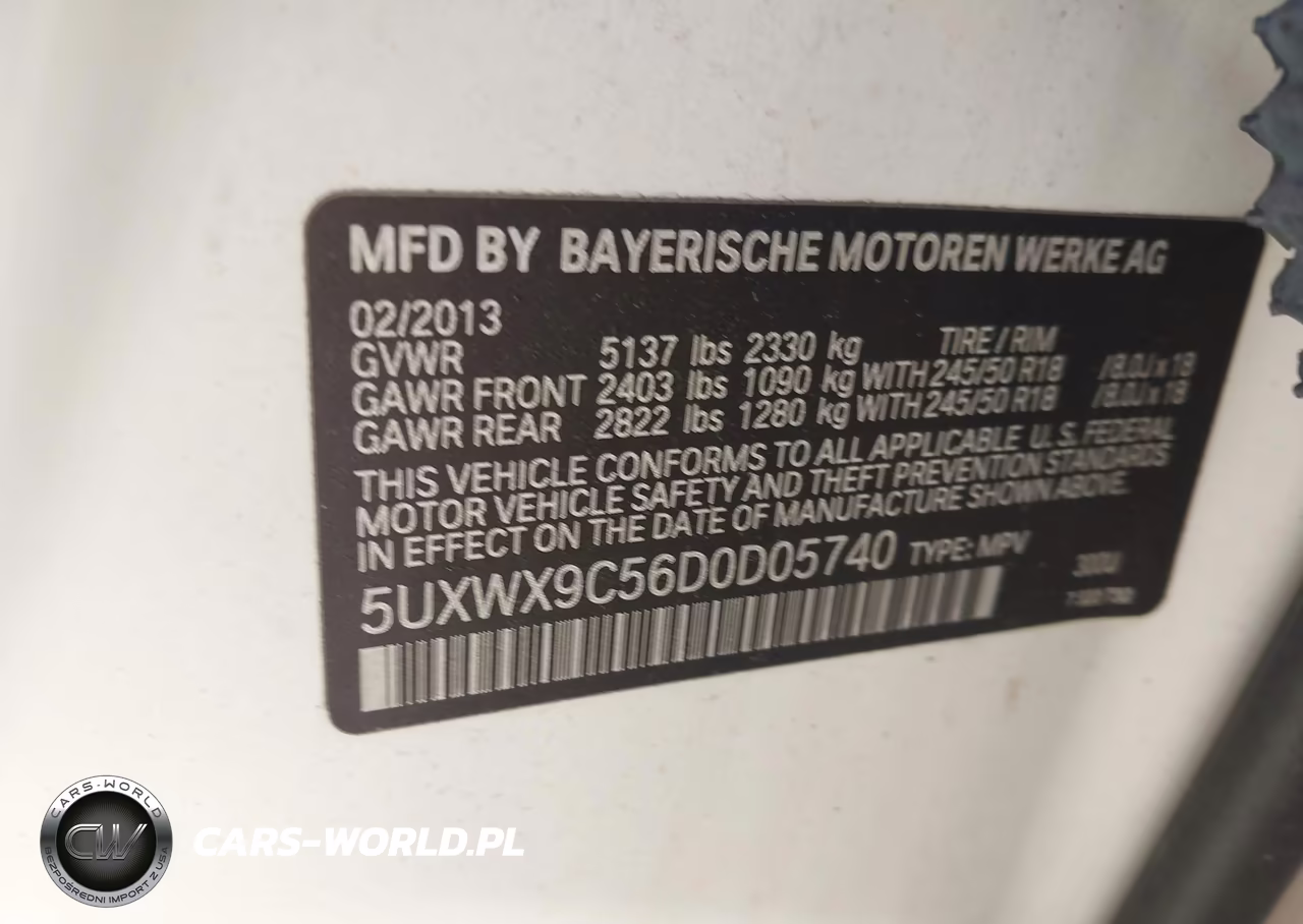 2013 BMW X3 xDrive28I VIN:5UXWX9C56D0D05740 - 9