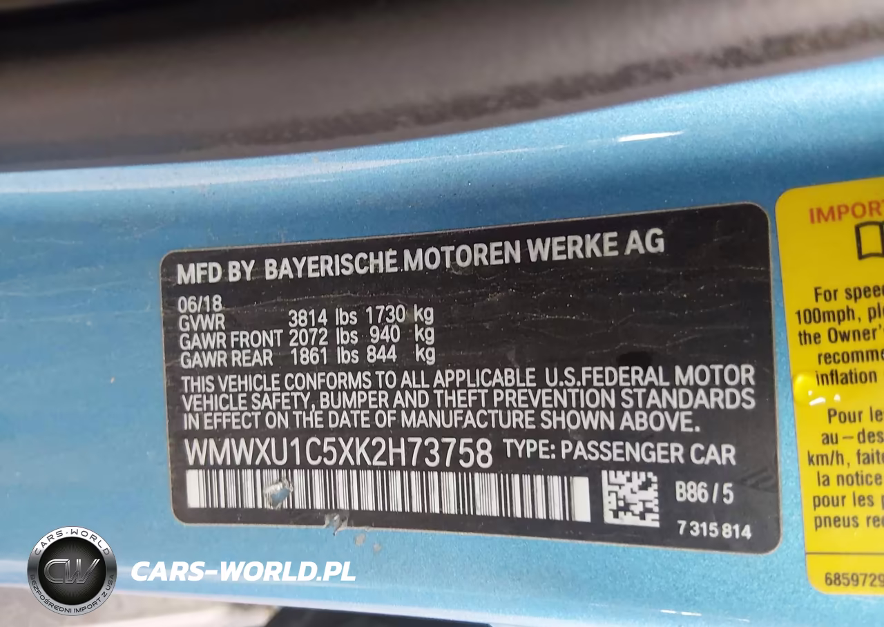 2019 Mini Hardtop Cooper VIN:WMWXU1C5XK2H73758 - 9