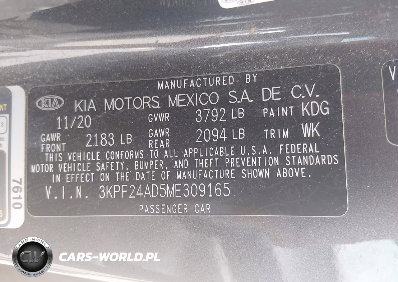 2021 Kia Forte Lxs VIN:3KPF24AD5ME309165 - 9