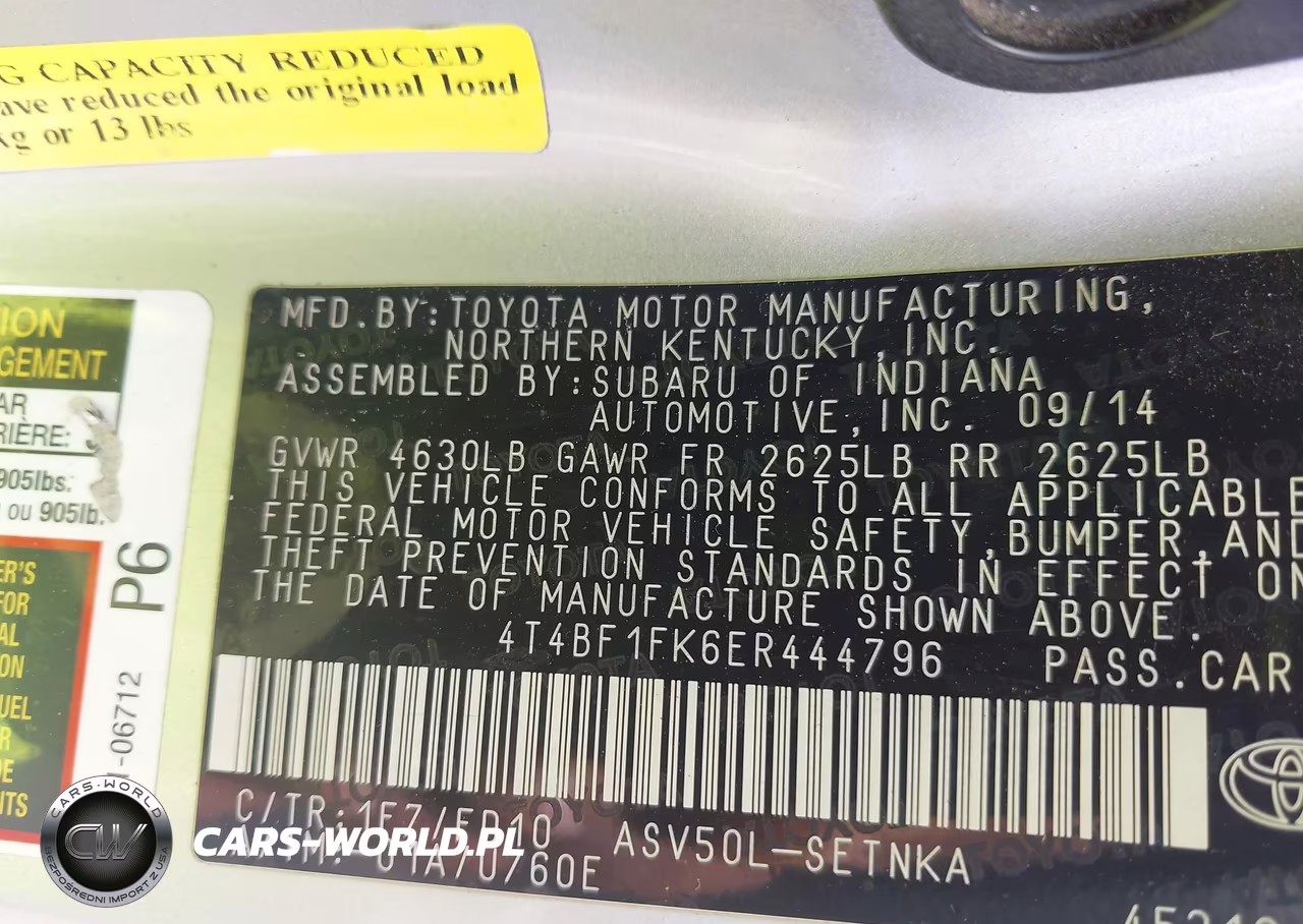 2014 Toyota Camry Le VIN:4T4BF1FK6ER444796 - 9
