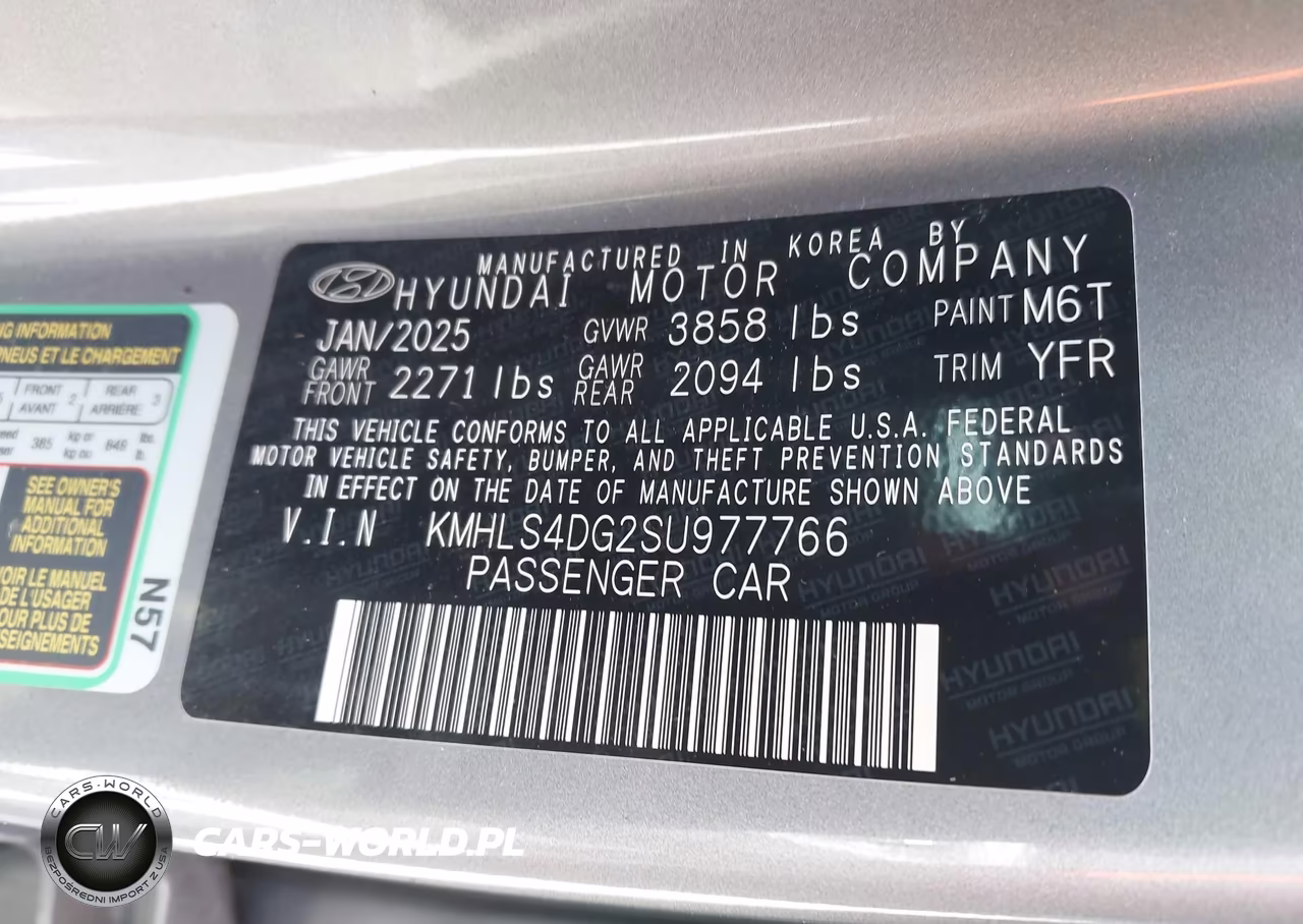 2025 Hyundai Elantra Sel Convenience VIN:KMHLS4DG2SU977766 - 9