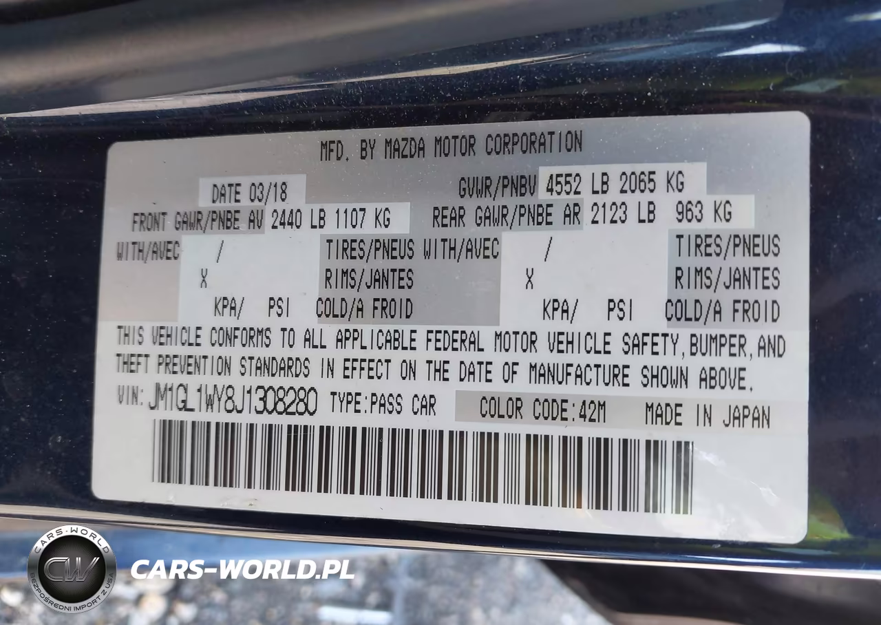 2018 Mazda Mazda6 Grand Touring Reserve VIN:JM1GL1WY8J1308280 - 9