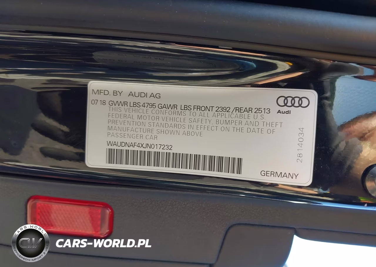 2018 Audi A4 2.0T Premium-2.0T Tech Premium VIN:WAUDNAF4XJN017232 - 9