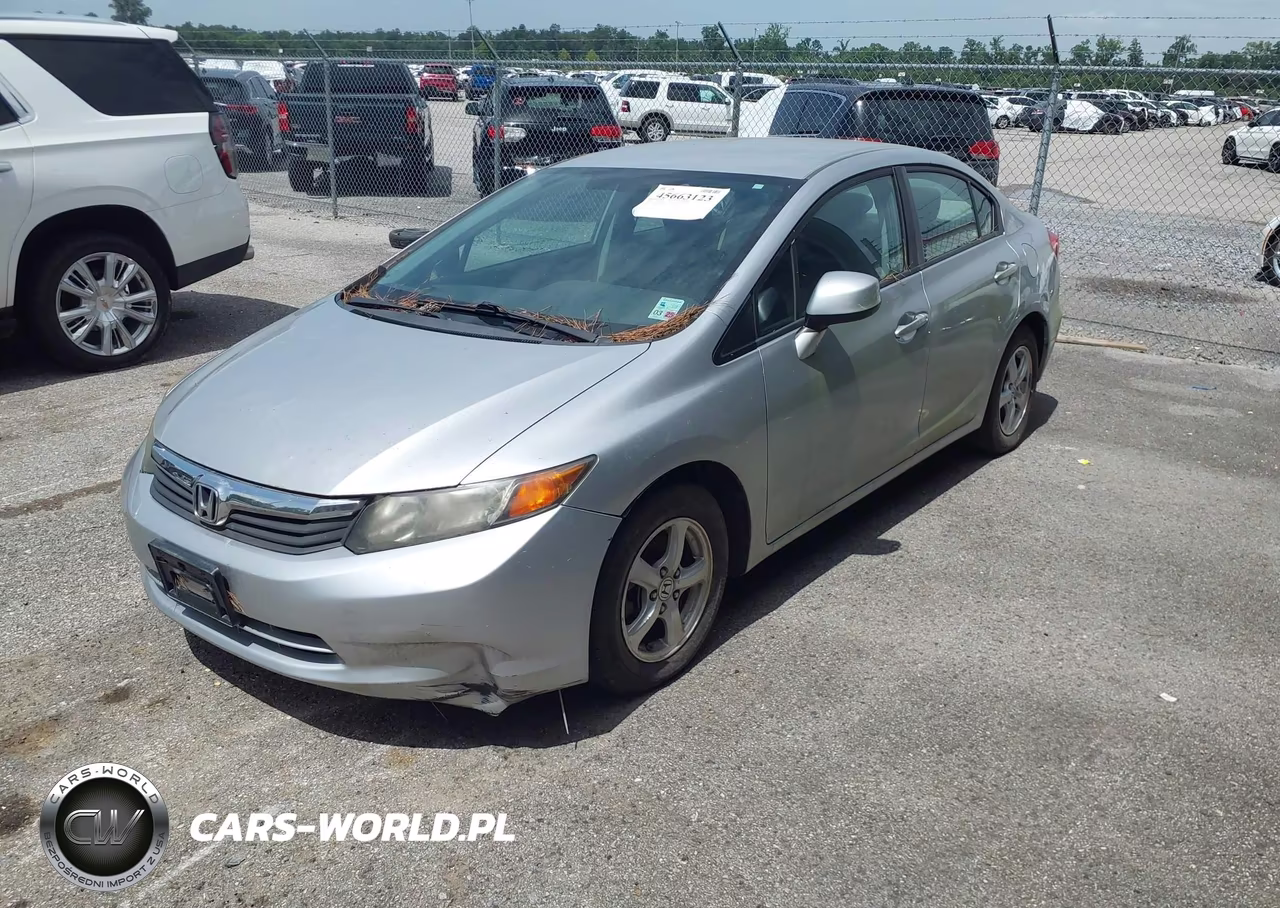 2012 Honda Civic Natural Gas VIN:19XFB5F59CE002328 - 2
