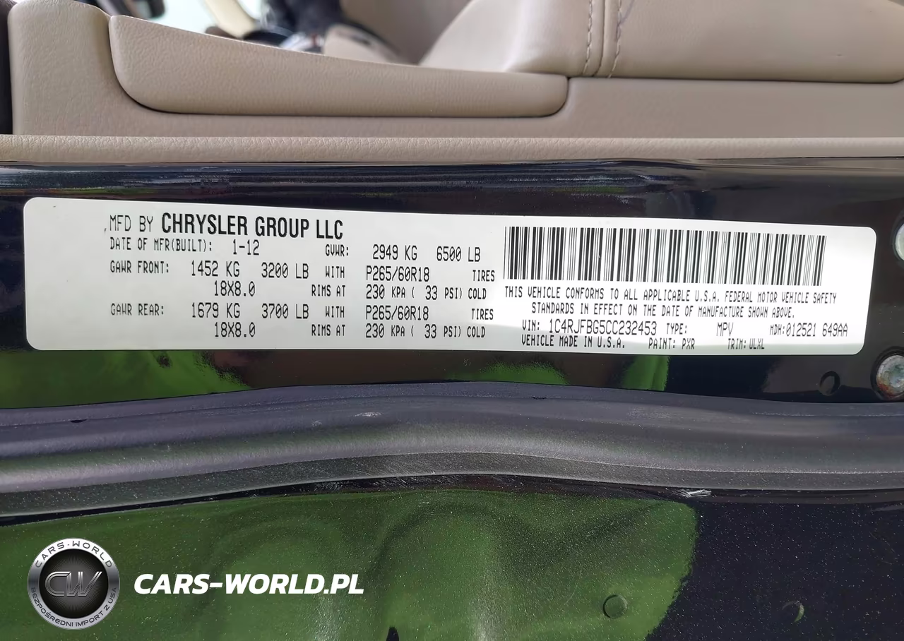 2012 Jeep Grand Cherokee Limited VIN:1C4RJFBG5CC232453 - 9