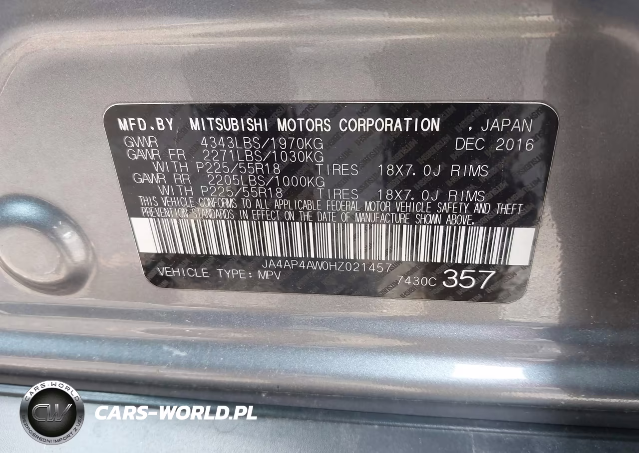 2017 Mitsubishi Outlander Sport 2.4 Sel VIN:JA4AP4AW0HZ021457 - 9
