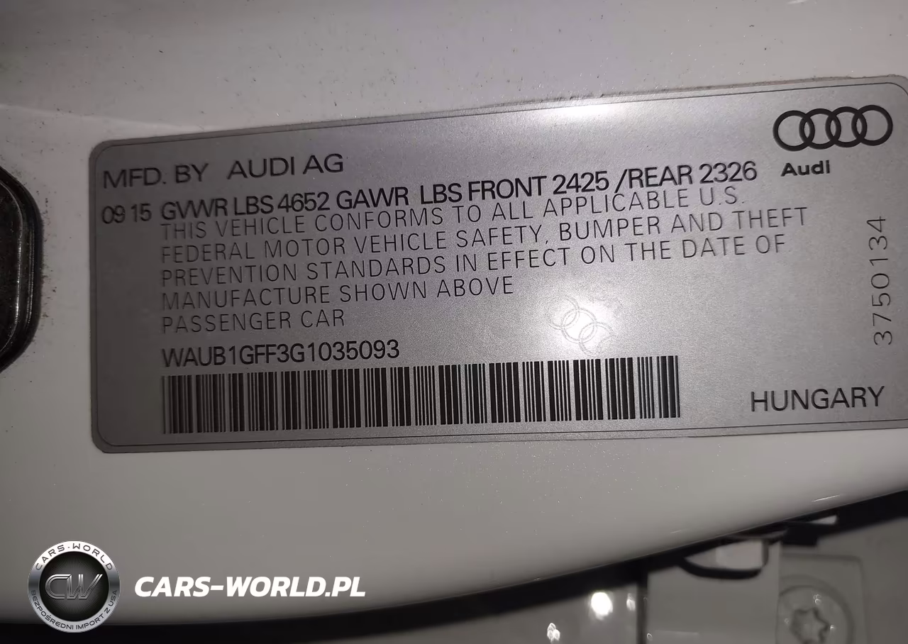 2016 Audi S3 Premium Plus VIN:WAUB1GFF3G1035093 - 9