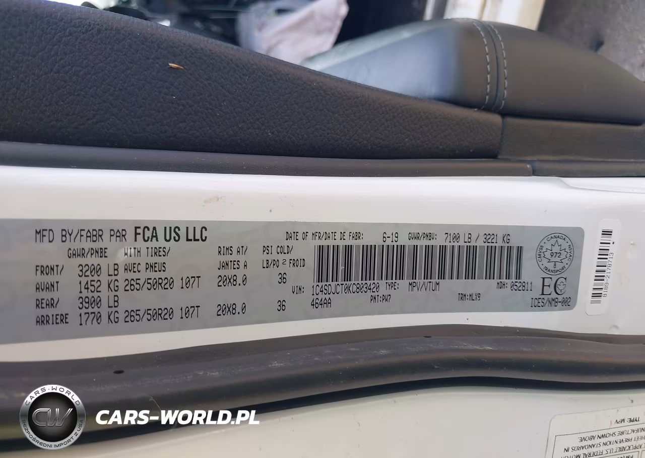 2019 Dodge Durango R-T VIN:1C4SDJCT0KC803420 - 9