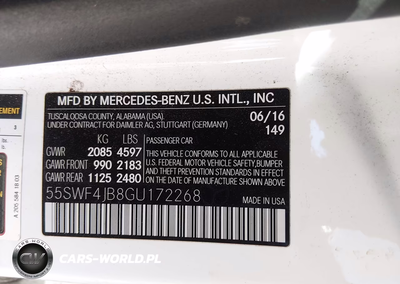 2016 Mercedes-Benz C 300 VIN:55SWF4JB8GU172268 - 9