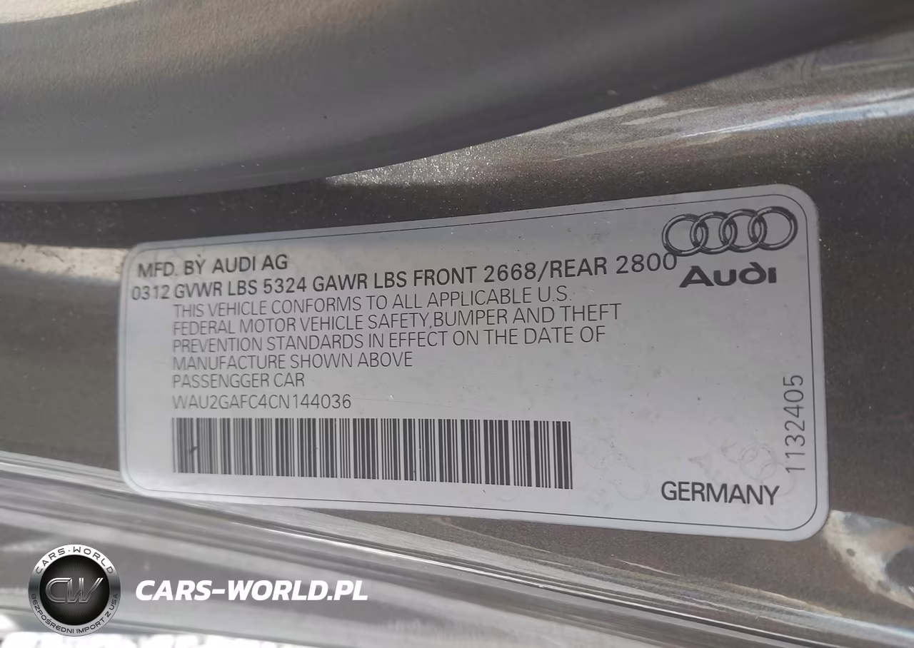 2012 Audi A7 3.0 Prestige VIN:WAU2GAFC4CN144036 - 9