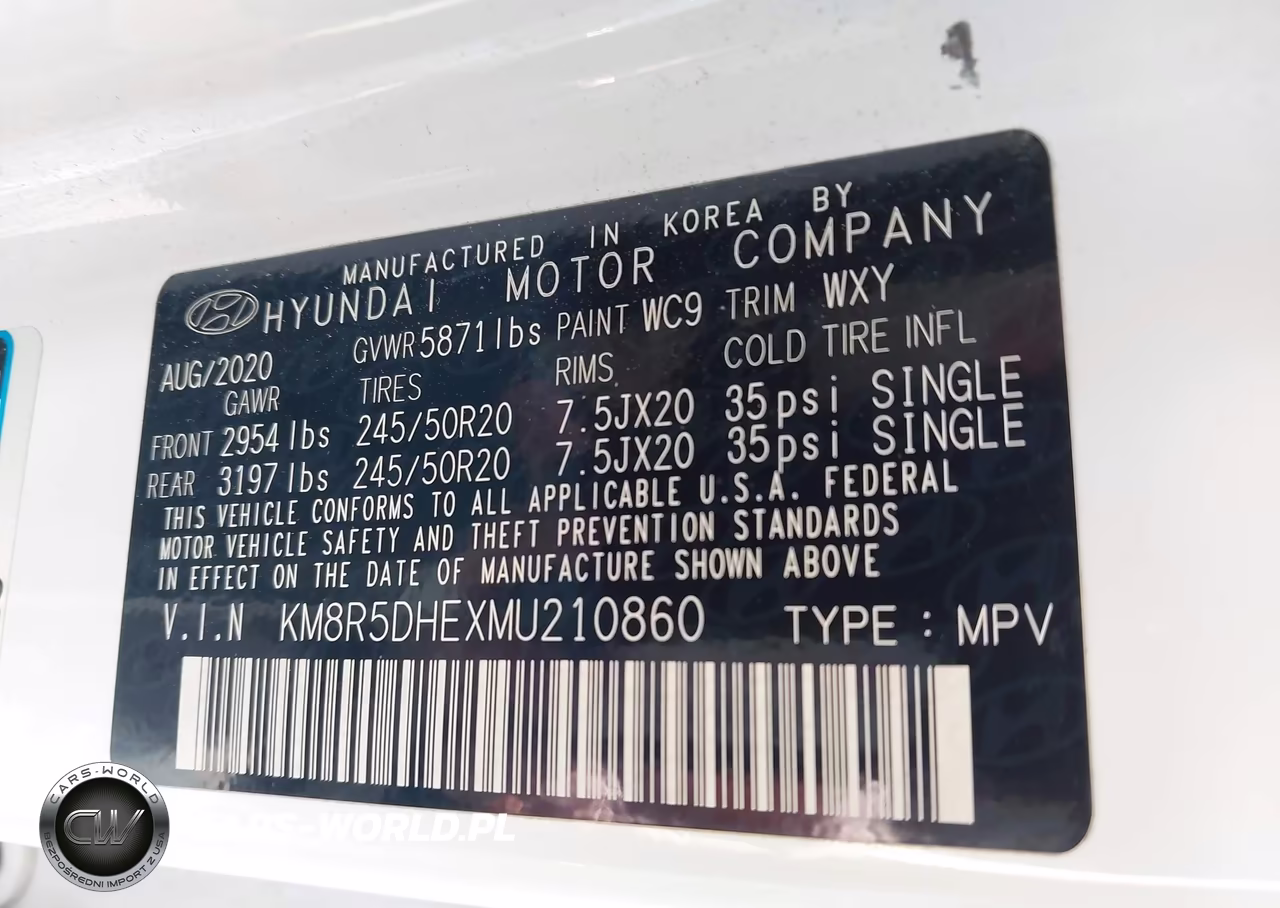 2021 Hyundai Palisade Limited VIN:KM8R5DHEXMU210860 - 9