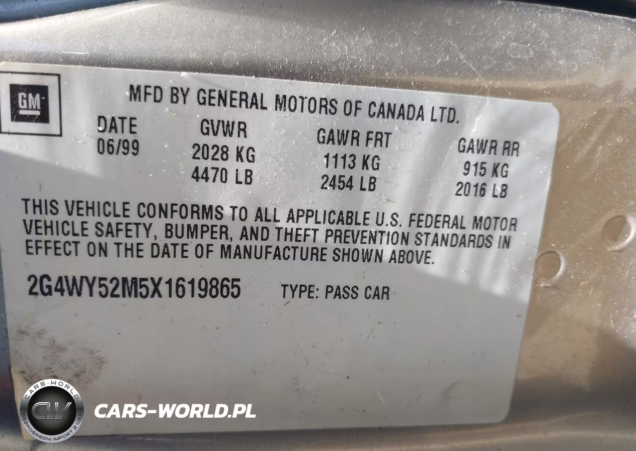 1999 Buick Century Limited VIN:2G4WY52M5X1619865 - 9