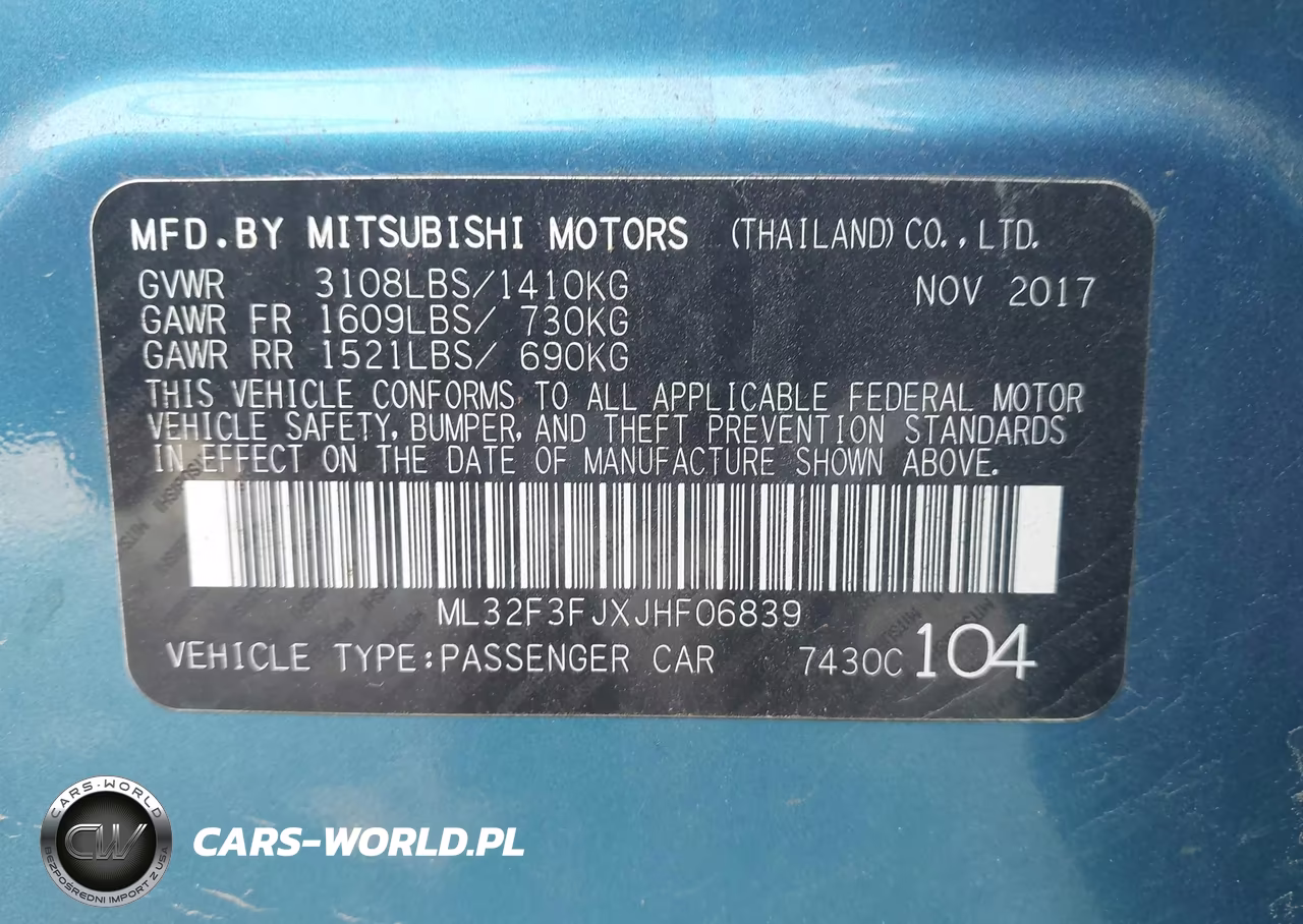 2018 Mitsubishi Mirage G4 Es VIN:ML32F3FJXJHF06839 - 9