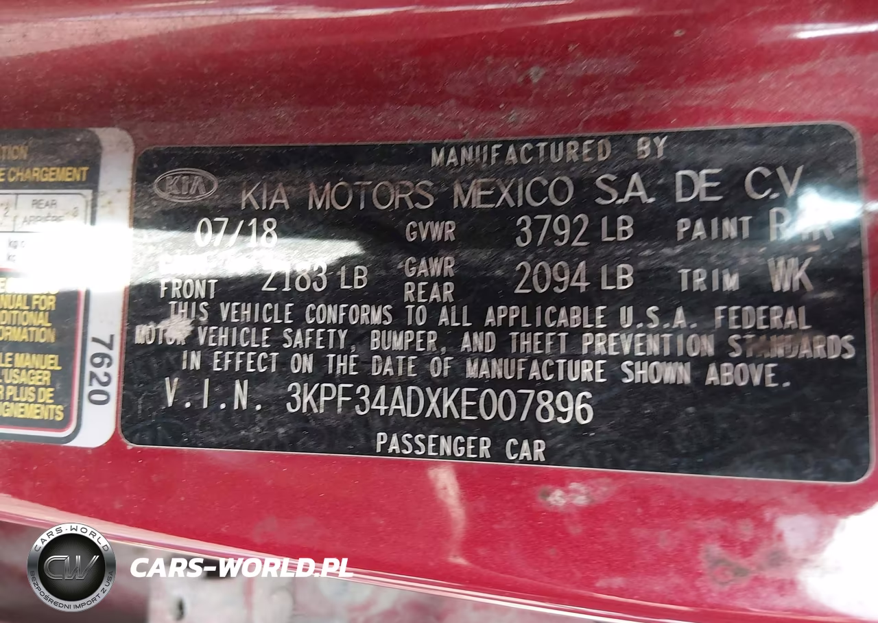 2019 Kia Forte S VIN:3KPF34ADXKE007896 - 9