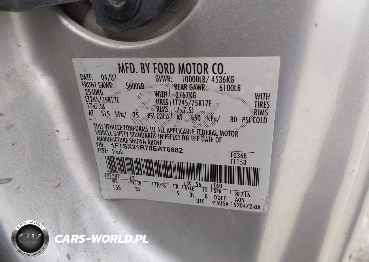 2008 Ford F-250 Fx4-Lariat-Xl-Xlt VIN:1FTSX21R78EA76682 - 9