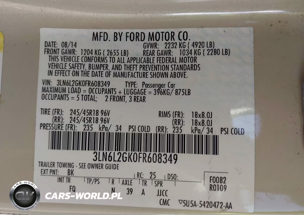 2015 Lincoln Mkz VIN:3LN6L2GK0FR608349 - 9