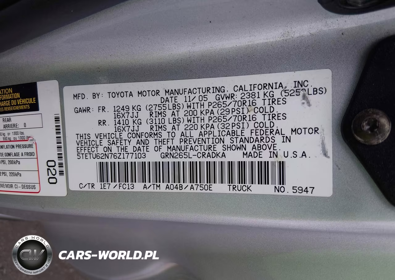2006 Toyota Tacoma Prerunner V6 VIN:5TETU62N76Z177103 - 9