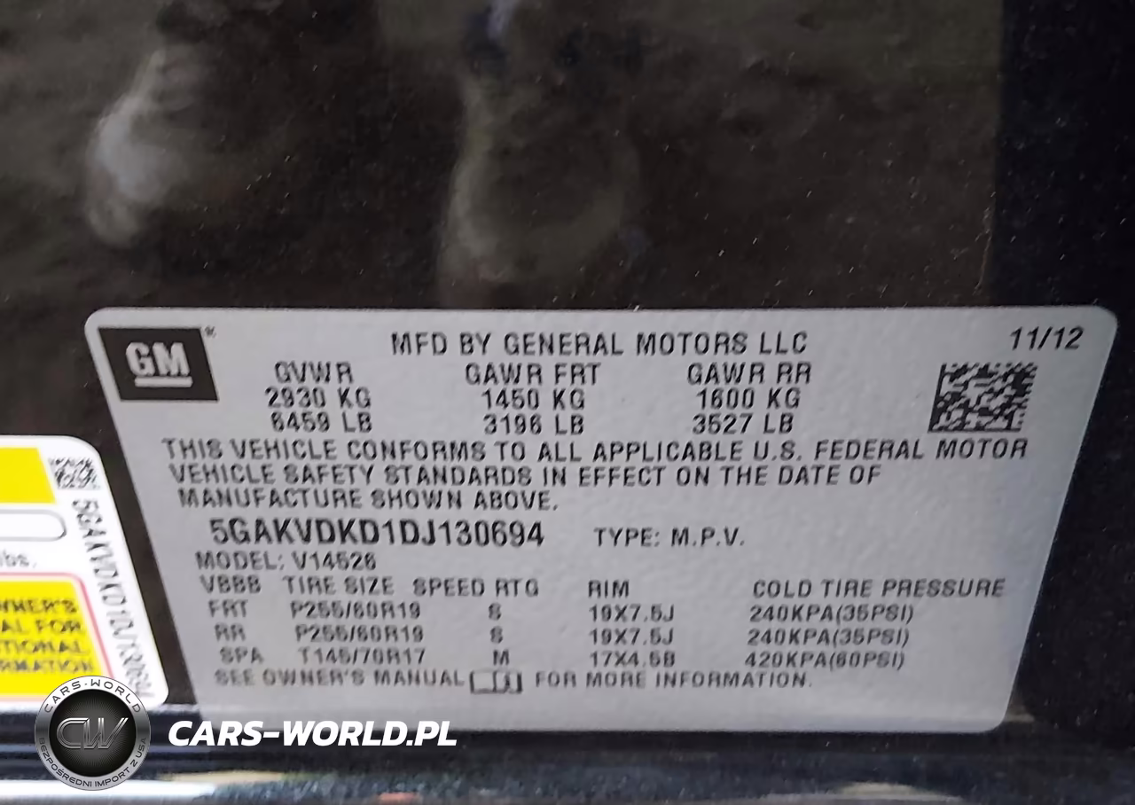 2013 Buick Enclave Premium VIN:5GAKVDKD1DJ130694 - 9