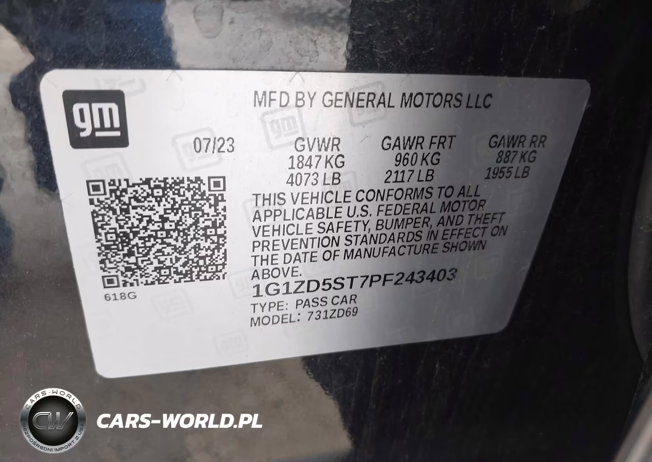 2023 Chevrolet Malibu Lt VIN:1G1ZD5ST7PF243403 - 9