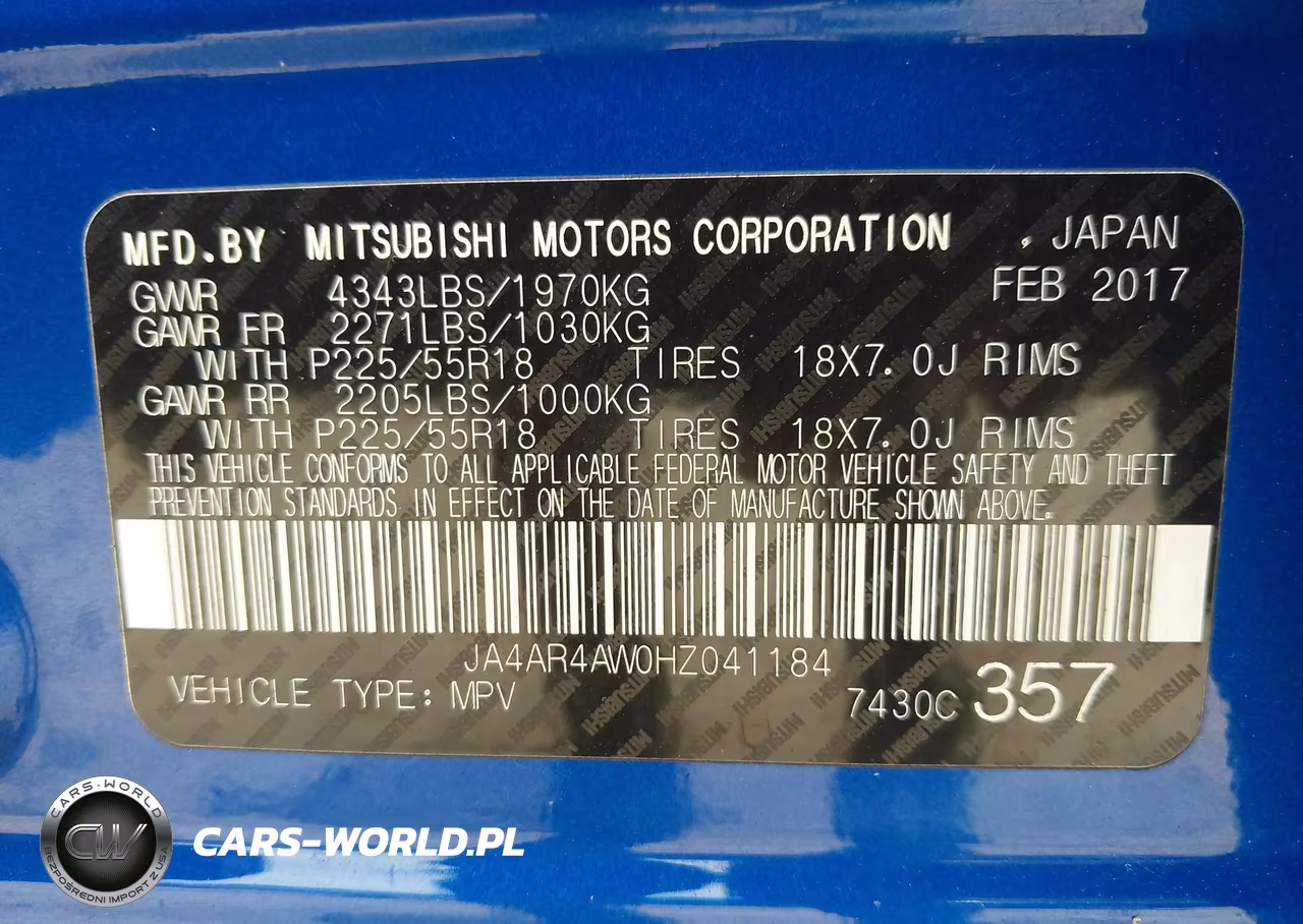 2017 Mitsubishi Outlander Sport 2.4 Gt-2.4 Sel VIN:JA4AR4AW0HZ041184 - 9
