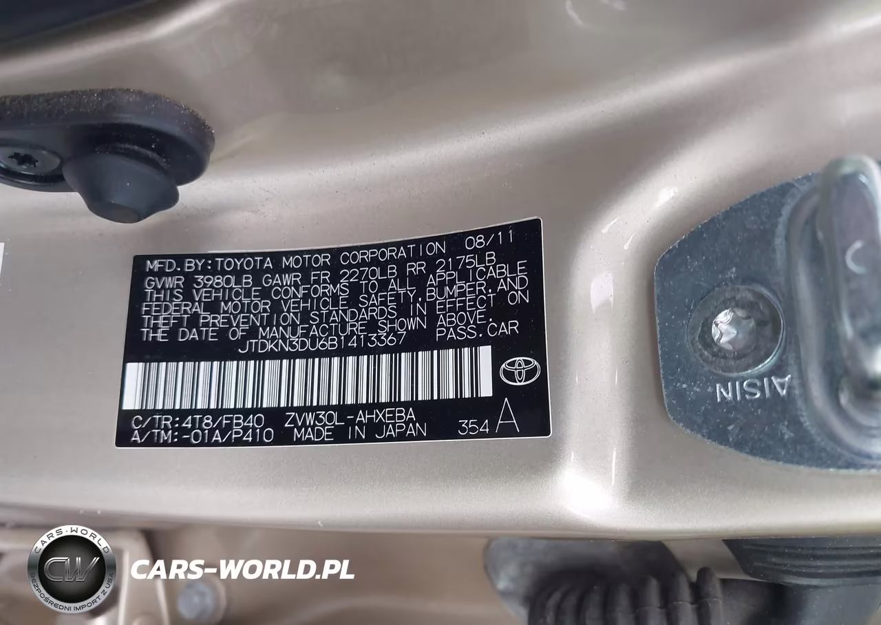 2011 Toyota Prius Three VIN:JTDKN3DU6B1413367 - 9